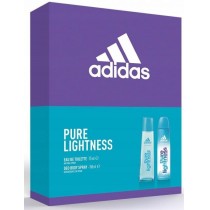 Adidas Pure Lightness Woda toaletowa 75ml spray + Dezodorant 150ml spray
