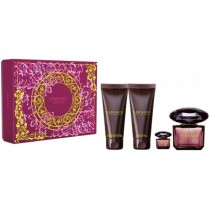 Versace Crystal Noir Woda toaletowa 90ml spray + 5ml spray + Balsam do ciaa 100ml + el pod prysznic 100ml