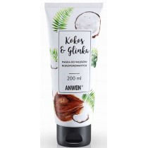 Anwen Maska do wosw niskoporowatych Kokos i Glinka 200ml