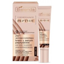 Bielenda Ujdrniajce Peptydy ujdrniajco-rozwietlajcy krem + serum peptydowe 2w1 pod oczy i na powieki 15ml