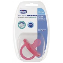 Chicco PhysioForma Smoczek silikonowy uspokajajcy Soft 0-6m Jasnorowy 1szt