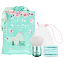 Glov Matcha Latte Moon Pads waciki do demakijau + Kabuki Makeup Brush pdzel do makijau + woreczek