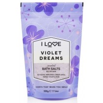 I Love Scented Bath Salts koj�co-relaksuj�ca s�l do k�pieli Violet Dreams 500g
