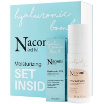 Nacomi Next Lvl Moisturizing mleczny tonik 100ml + kwas hialuronowy 10% 30ml