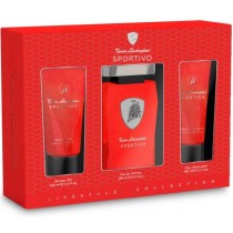 Tonino Lamborghini Sportivo Woda toaletowa 125ml spray + Balsam po goleniu 100ml + el pod prysznic 100ml