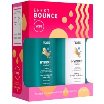 Yope Efekt Bounce Hydrate szampon do suchej skóry głowy z Pepydami 300ml + odżywka do włosów z Humektantami 300ml
