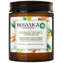 Air Wick Botanica świeczka zapachowa Karaibski Wetiwer & Drzewo Sandałowe 205g