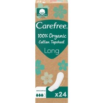 Carefree 100% Organic Cotton Topsheet wkładki higieniczne 24szt