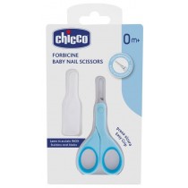 Chicco Baby Nail Scissors Noyczki z osonk 0m+ Niebieskie