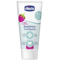Chicco Toothpaste Pasta do zbw bez fluoru o smaku truskawkowym 1-5l 50ml