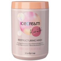 Inebrya Ice Cream Keratin keratynowa restrukturyzująca maska do włosów 1000ml