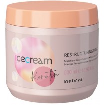 Inebrya Ice Cream Keratin keratynowa restrukturyzująca maska do włosów 500ml