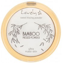 Lovely Bamboo Pressed Powder transparenty, matujcy puder prasowany do twarzy 10g