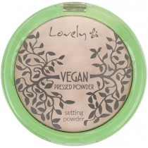 Lovely Vegan Pressed Powder wegaski, prasowany, transparentny puder matujcy do twarzy 10g