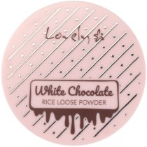 Lovely White Chocolate Rice Loose Powder utrwalajcy puder ryowy do twarzy dla kadego typu cery 8g