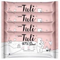 Luba Tuli nawilżane chusteczki dla dzieci i niemowląt 97% woda i pantenol 4x60szt