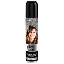 Venita Silver Spray lakier do wosw z brokatem Srebrny 75ml