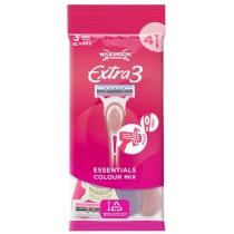 Wilkinson Sword Extra 3 Essential Colour Mix maszynki do golenia dla kobiet 3szt