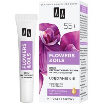 AA Flowers and Oils 55+ ujdrniajcy krem przeciwzmarszczkowy na okolice oczu i ust 55+ 15ml