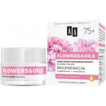 AA Flowers and Oils 75+ regenerujcy krem przeciwzmarszczkowy na dzie i na noc 50ml