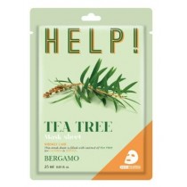 Bergamo Help Sheet Mask maska do twarzy z Tea Tree 25ml