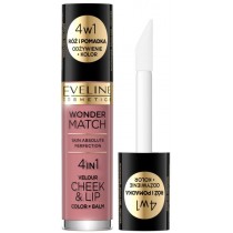 Eveline Wonder Match Velour Cheek&Lip r i pomadka w pynie 02 4,5ml