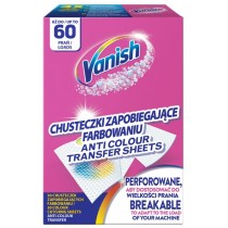 Vanish Color Protect chusteczki zapobiegajce farbowaniu ubra 60 pra (30 sztuk)