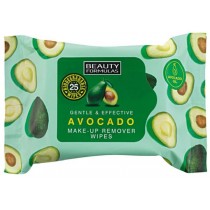Beauty Formulas Makeup Remover Avocado chusteczki do demakijau z olejkiem z awokado 25szt