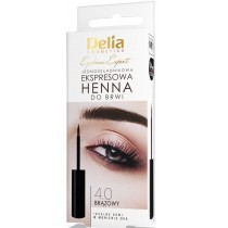 Delia Eyebrow Expert jednoskadnikowa ekspresowa henna do brwi 4.0 Brzowy 6ml