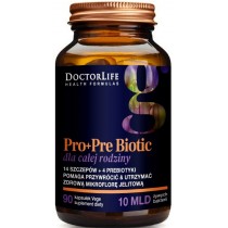 Doctor Life Pro+Pre Biotic suplement diety dla caej rodziny 90 kapsuek