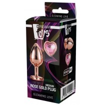 Dream Toys Gleaming Love Rose Gold Plug korek analny Medium