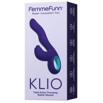 Femmefunn Klio potrjny wibrator typu krliczek Dark Purple