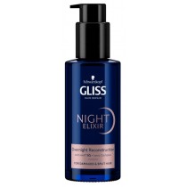 Gliss Night Elixir Regenerująca kuracja na noc bez spłukiwania do włosów zniszczonych i rozdwojonych końcówek 100ml