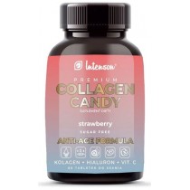 Intenson Premium Collagen Candy kolagen Truskawka 60 tabletek do ssania