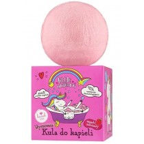 Little Unicorn Błyszcząca kula do kąpieli Malina 165g