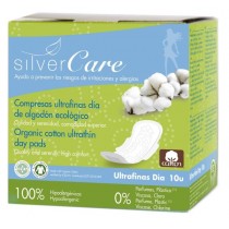 Masmi Silver Care ultracienkie bawełniane podpaski na dzień ze skrzydełkami z bawełny organicznej 10szt