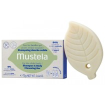 Mustela Shampoo & Body Cleansing Bar szampon w kostce do mycia włosów i ciała 75g