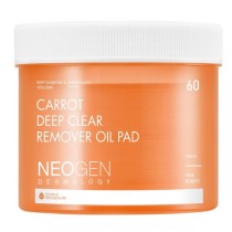Neogen Carrot Deep Clean Remover Pad nasczone olejkiem z nasion marchwi patki do demakijau 60szt