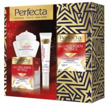 Perfecta Multikolagen Retinol przeciwzmarszczkowy krem do twarzy 50+ 50ml + wygadzajcy krem pod oczy 15ml