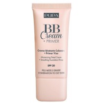Pupa BB Cream + Primer Combination To Oily Skin SPF20 krem BB i baza pod makija do cery tustej i mieszanej 001 Nude 30ml