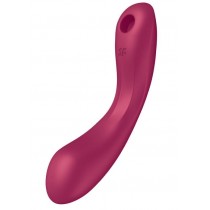 Satisfyer Curvy Trinity 1 Air Pulse Vibrator wibrator sscy Red