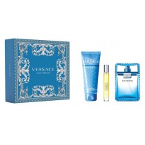 Versace Man Eau Fraiche Woda toaletowa 100ml spray + Woda toaletowa 10ml spray + el pod prysznic 150ml