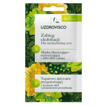 Uzdrovisco Zabieg eksfoliacji dla nieskazitelnej cery maska zuszczajaco-oczyszczajca z AHA, BHA i glink z aktywatorem 8ml