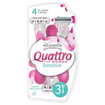Wilkinson Sword Quattro For Women Sensitive maszynka do golenia 3szt