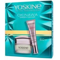 Yoskine Okinawa Green Caviar krem wypeniajcy zmarszczki na dzie i noc 60+ 50ml + przeciwzmarszczkowy krem pod oczy 15ml