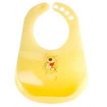 Canpol Babies Śliniak kolorowy plastikowy żółty