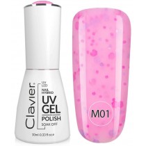 Clavier Luxury Nail Hybrid UV Gel hybrydowy lakier do paznokci 001 10ml