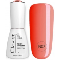 Clavier Luxury Nail Neon Rubber Base baza kauczukowa N07 10ml