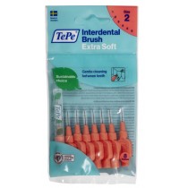 Tepe Extra Soft szczoteczki do przestrzeni międzyzębowych 0.5mm 8szt Jasnoczerwone