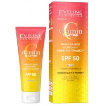 Eveline Vitamin C 3x Action nawilajco-ochronny krem do twarzy SPF50 30ml